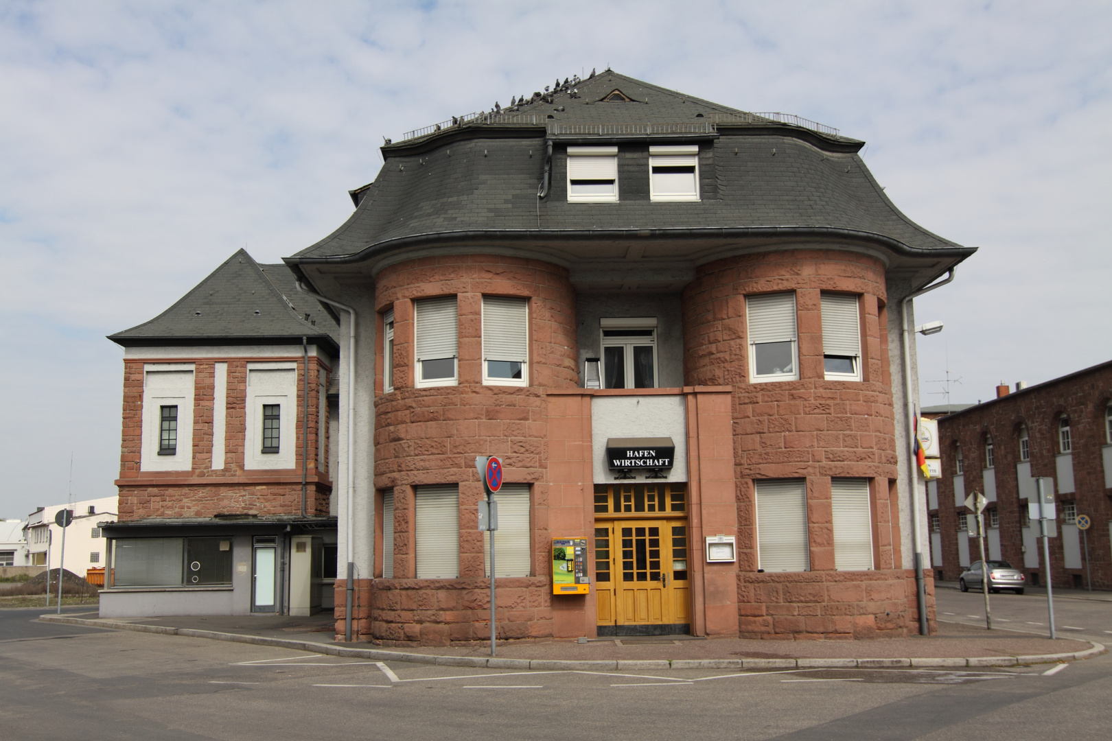 Hafengastätte im Hanauer Hafen