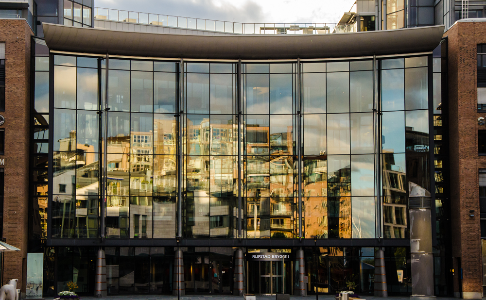 Hafengebäude im Osloer Hafen