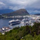 Hafengebiet von Alesund in Norwegen