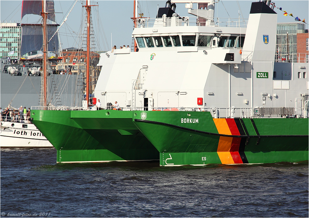 Hafengeburtstag Hamburg Zollschiff Borkum