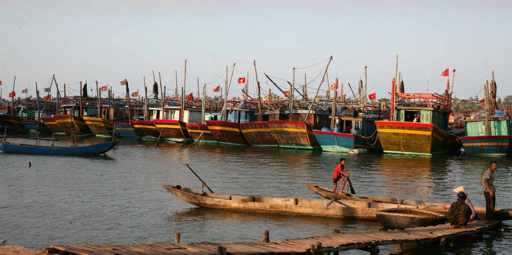 Hafenidyll in Vietnam