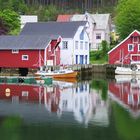 Hafenidylle in Kalvåg auf der Insel Frøya