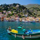 Hafenimpression der Insel Simi, griechische Ägäis