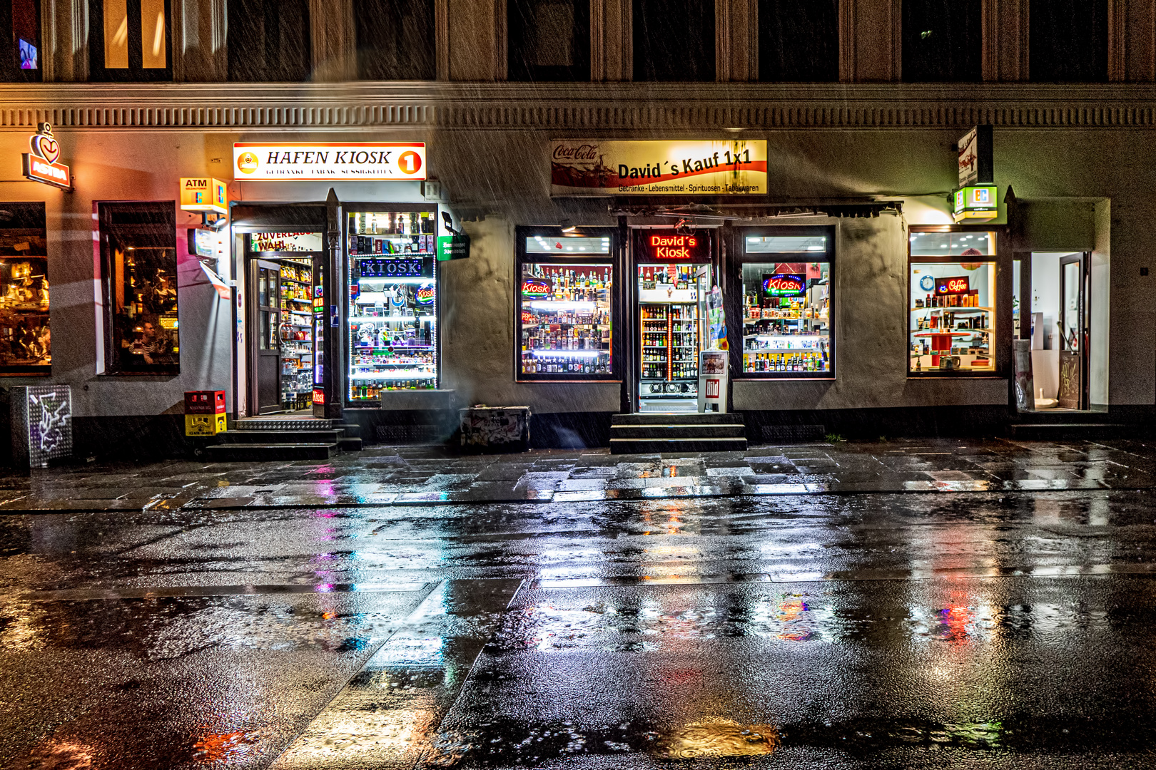 hafenkiosk regen