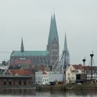 Hafenkulisse mit Blick auf die Marienkirche