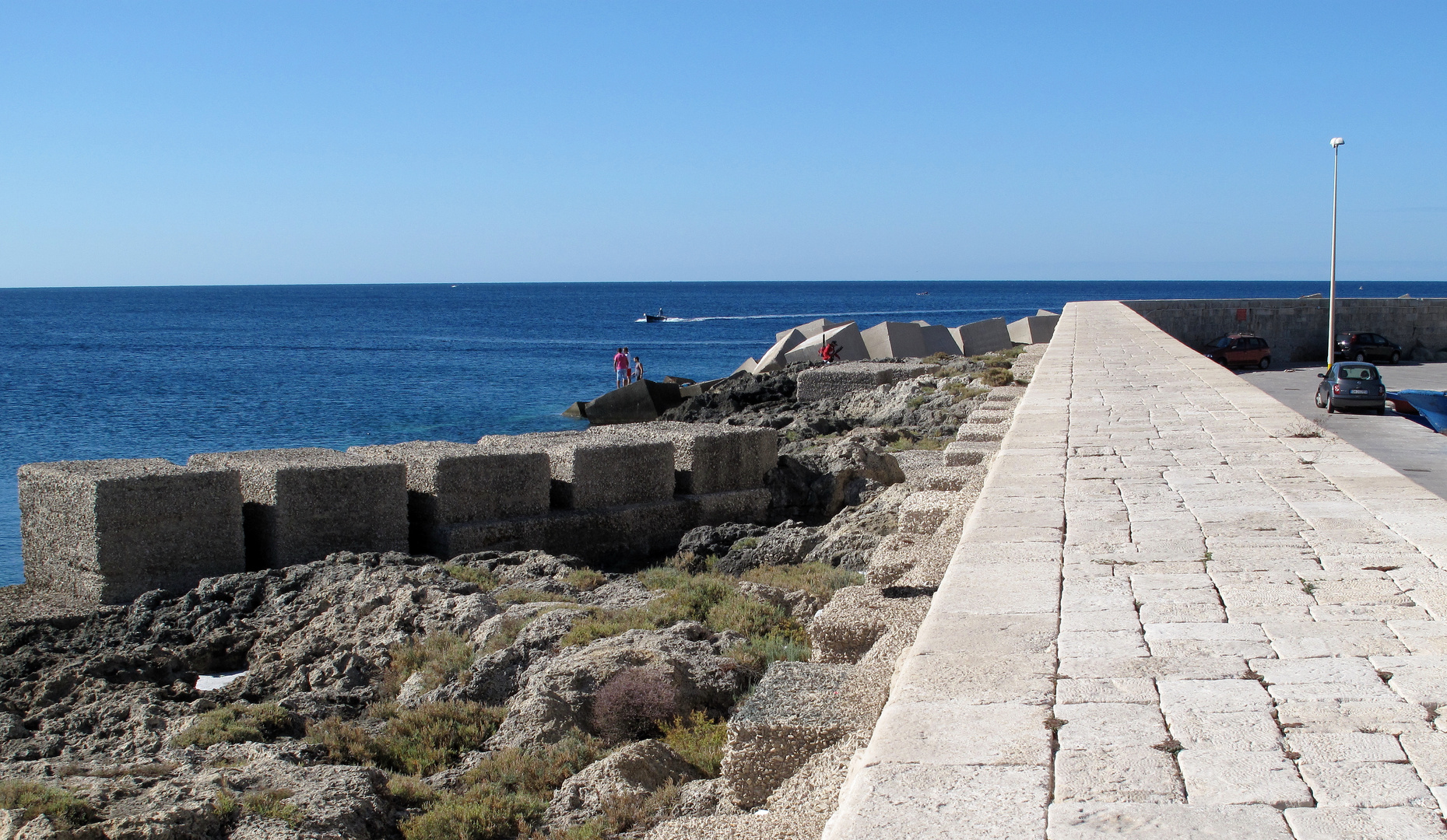 Hafenmole bei Gallipoli