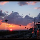 Hafenmole Sassnitz bei Sonnenuntergang