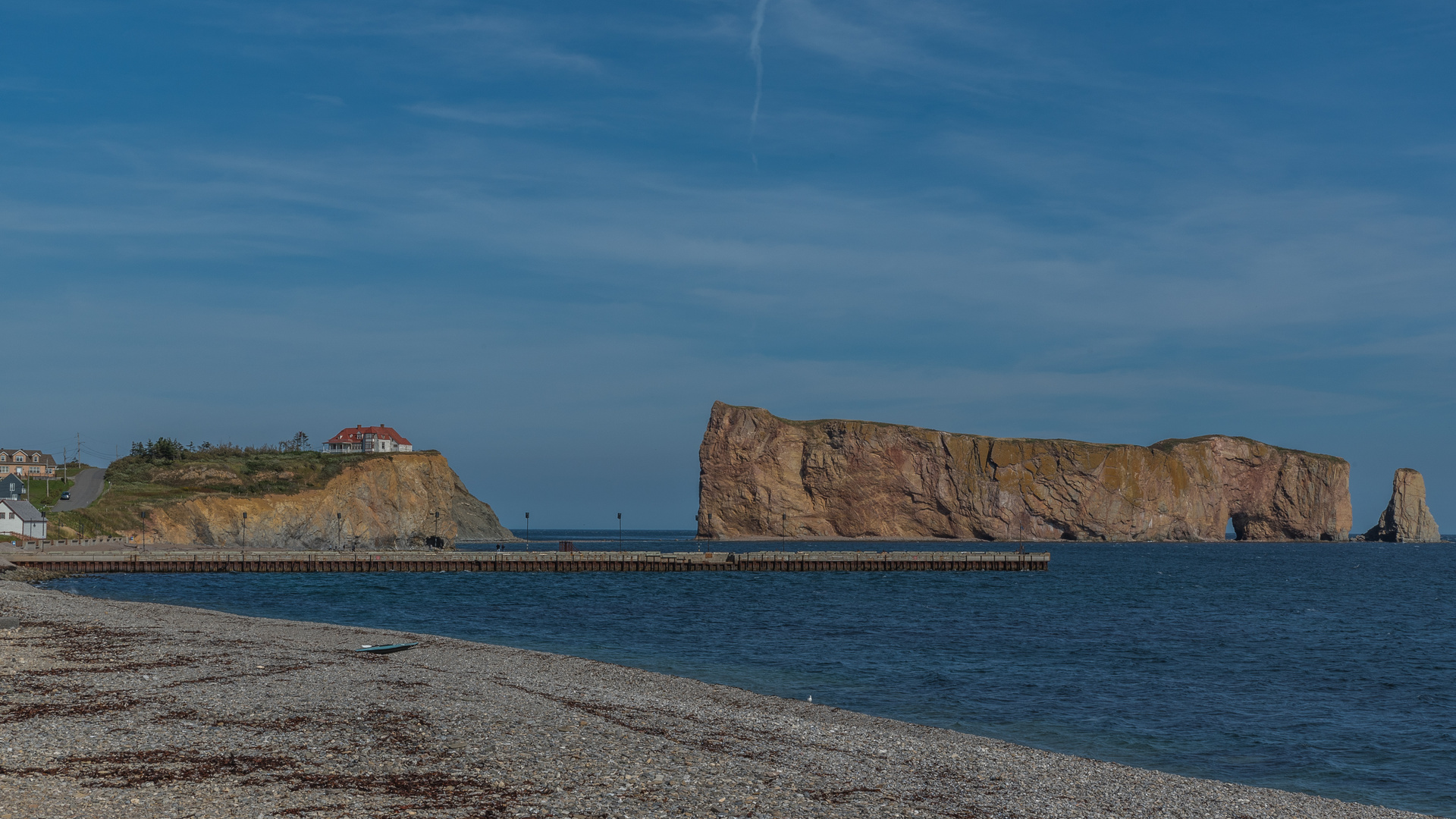 Hafenort Percé an der Ostspitze von Gaspésie