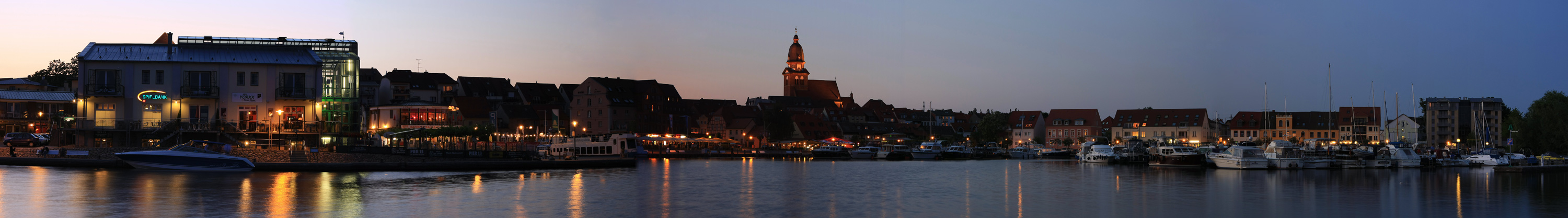 Hafenpanorama von Waren(Müritz)