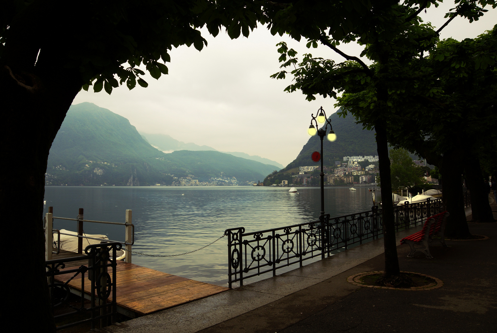 Hafenpromenade in Lugano