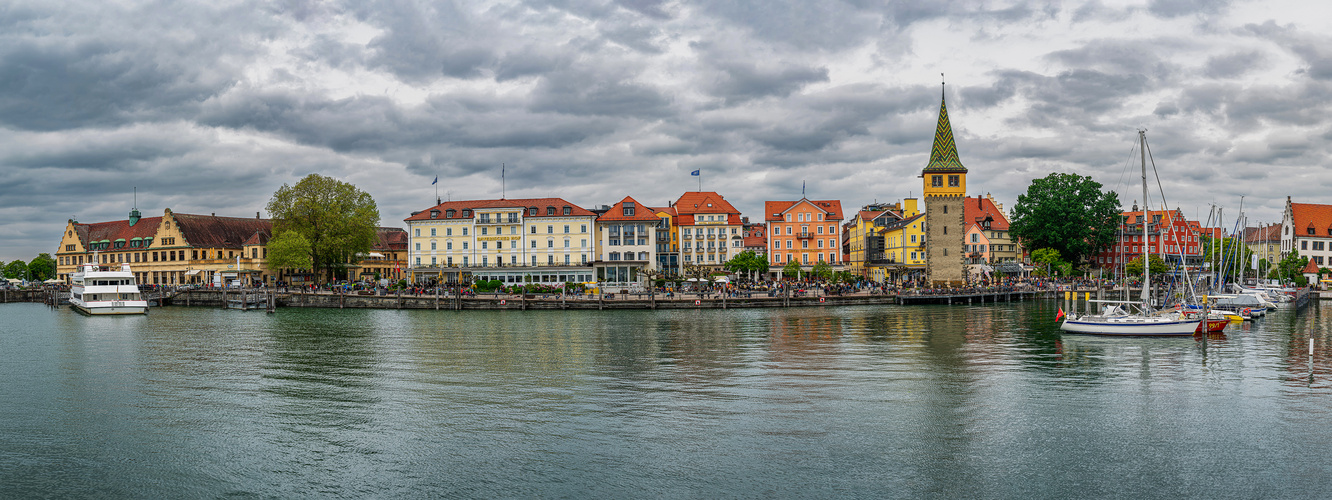 Hafenpromenade Lindau, Bodensee, Panorama