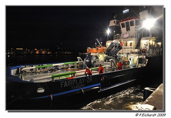 Hafenschlepper während der 19. Hanse-Sail in Rostock-Warnemünde