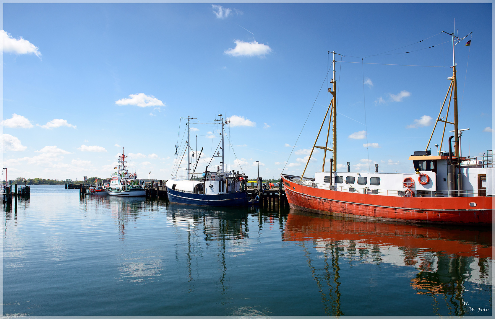 Hafen.Spiegelung