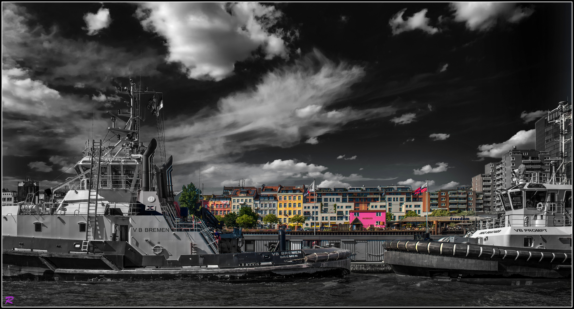 Hafenstraße: Erkämpfter freier Blick auf den Hafen ... 