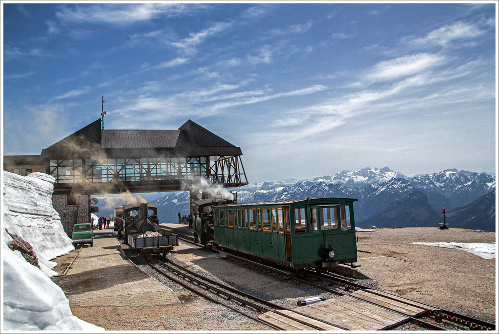 Haflinger, Dampfloks und Dachstein