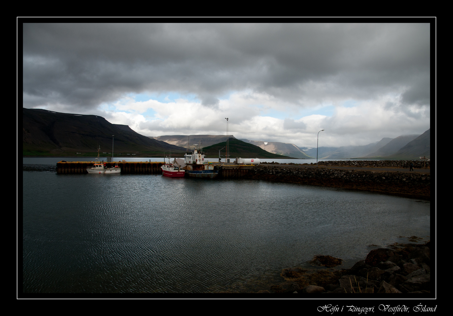 Hafn í Þingeyri, Vestfirðir; Ísland