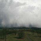 Hagel über der Eifel