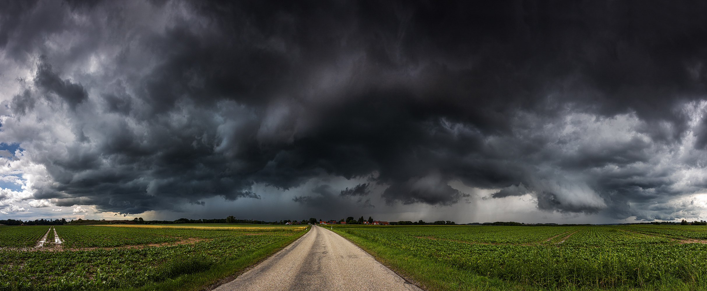 hagel und regen ...