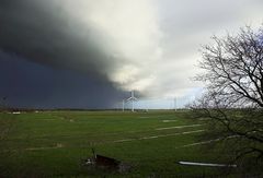 Hagelgewitter seitlich