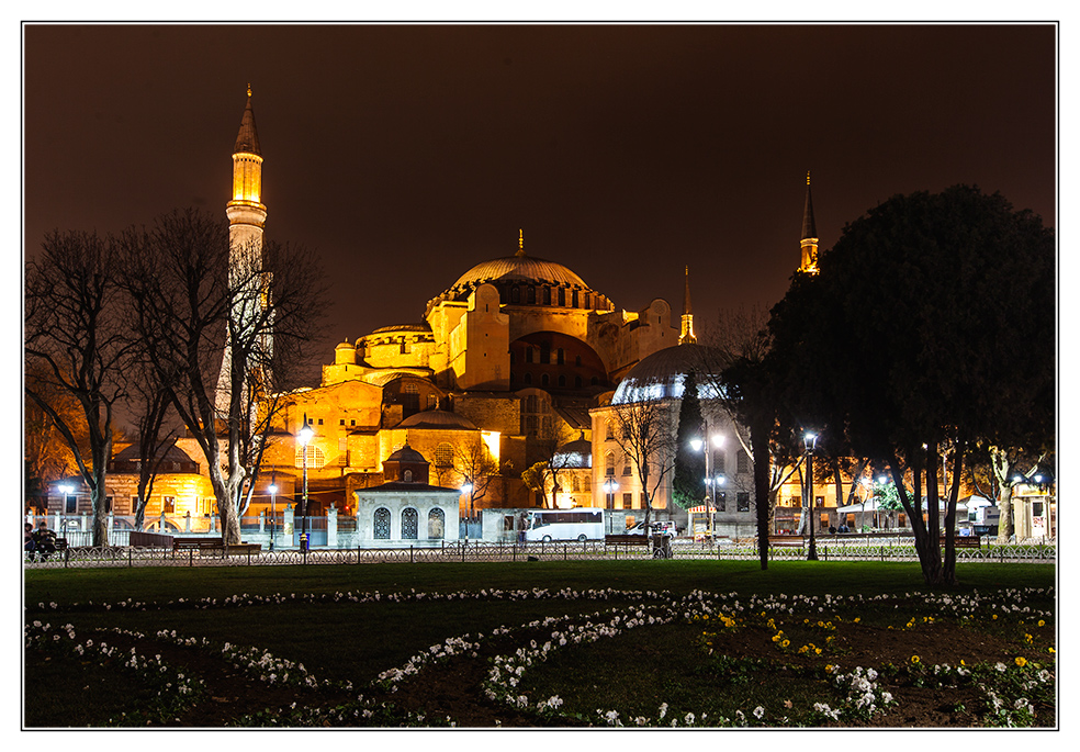 Hagia Sophia in der Nacht
