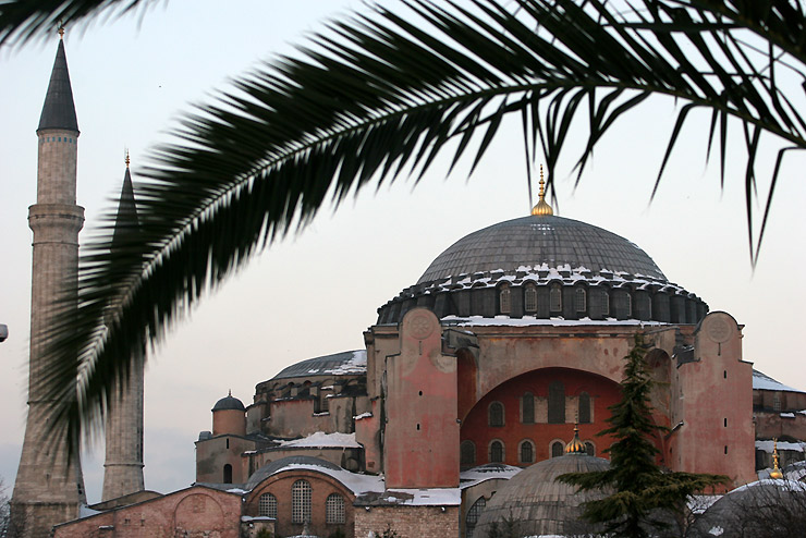 Hagia Sophia, Palmwedel, Schnee und so'n Kram