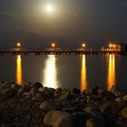 Hagnauer Pier bei Vollmond