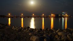 Hagnauer Pier bei Vollmond