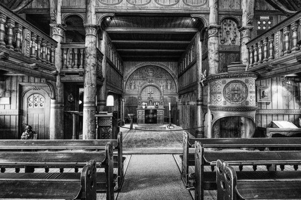 Hahnenklee Stabkirche innen