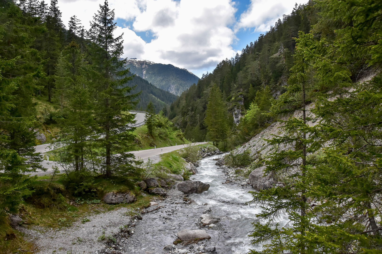 Hahntennjoch - Passstraße