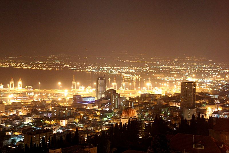 Haifa by night