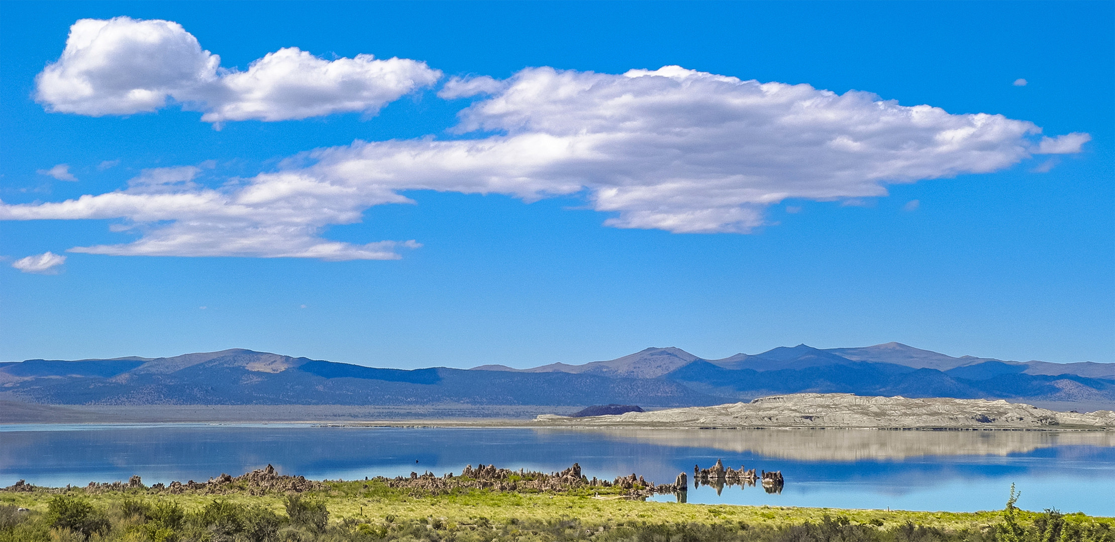 Haifisch über dem Mono-Lake