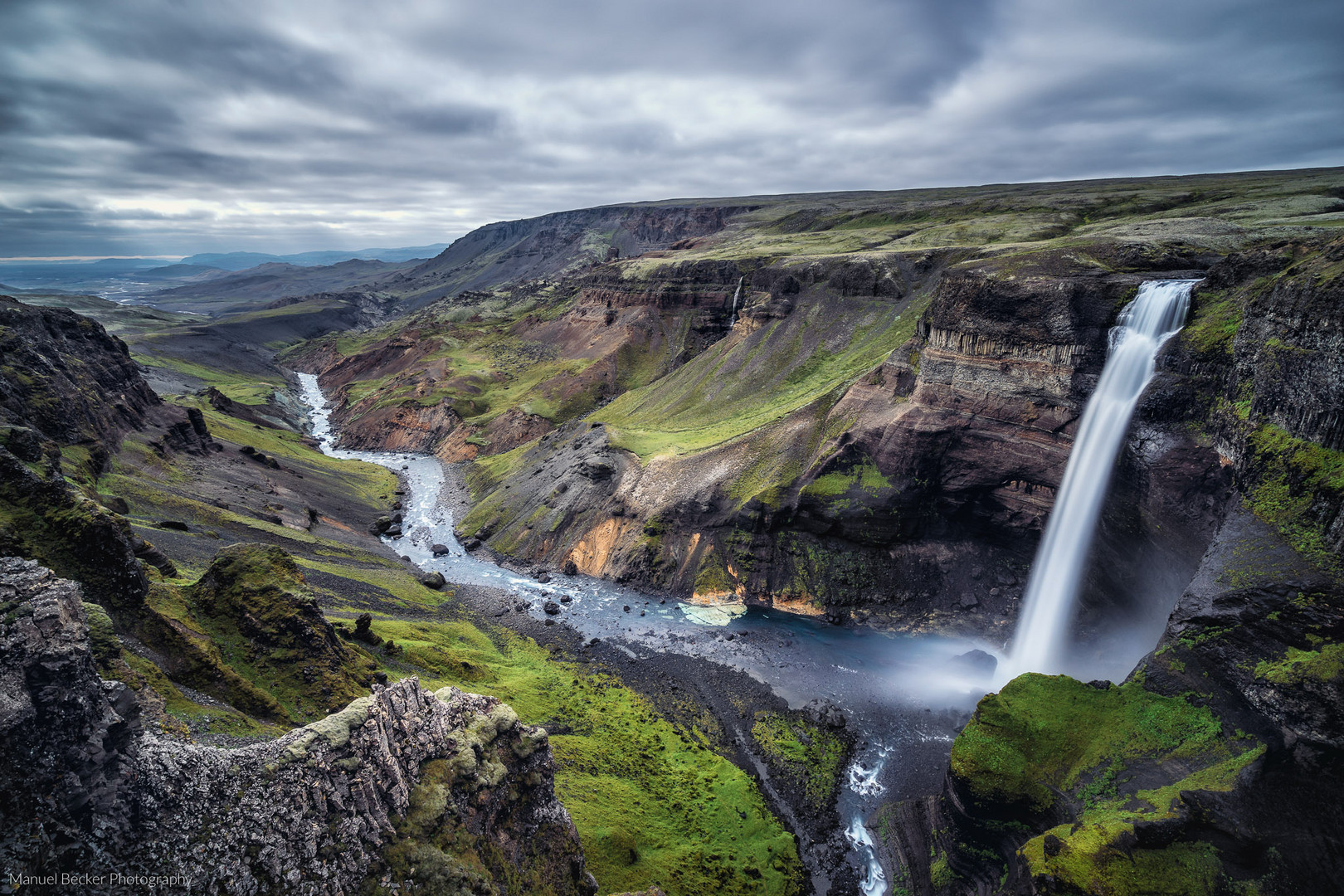 Haifoss Wasserfall, Island