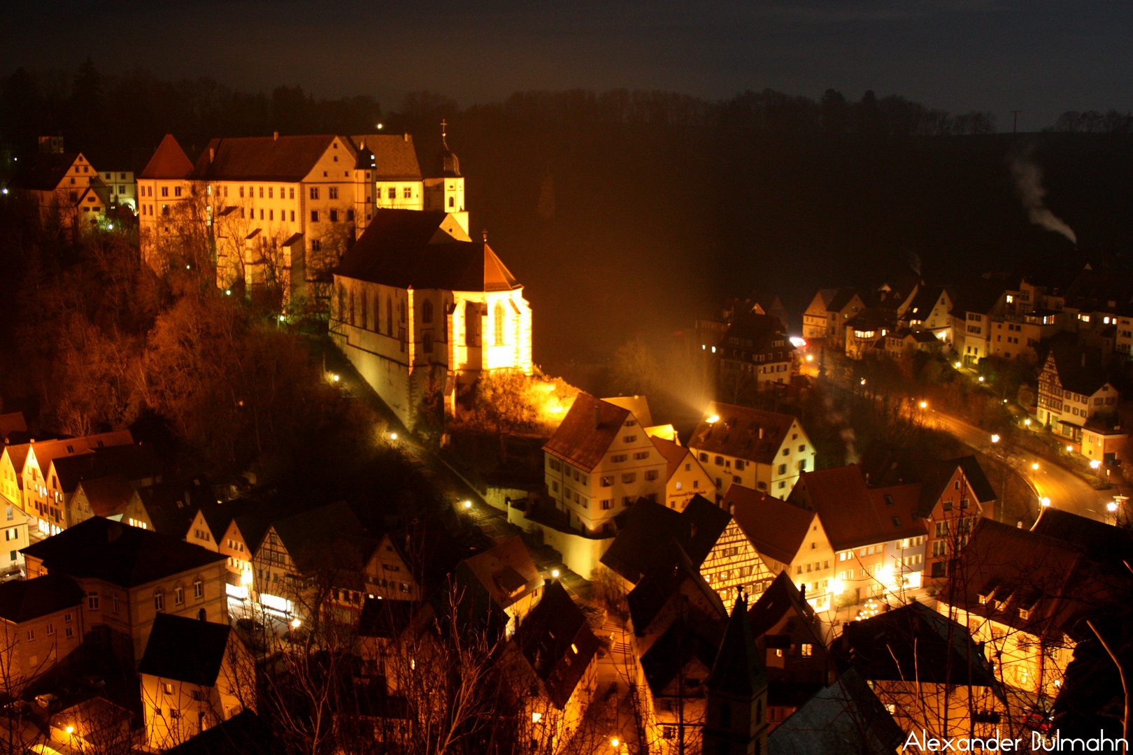 Haigerloch bei Nacht