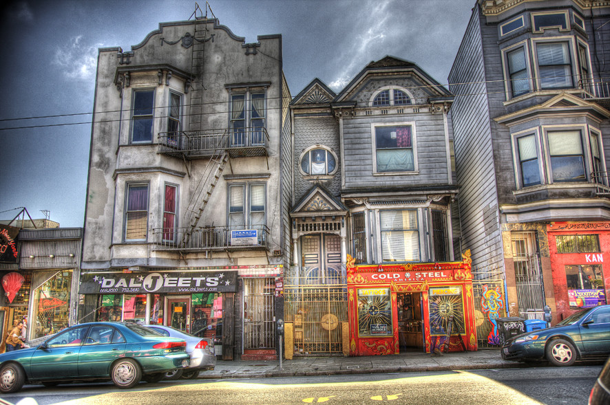 haigth street 2 in san francisco hdr