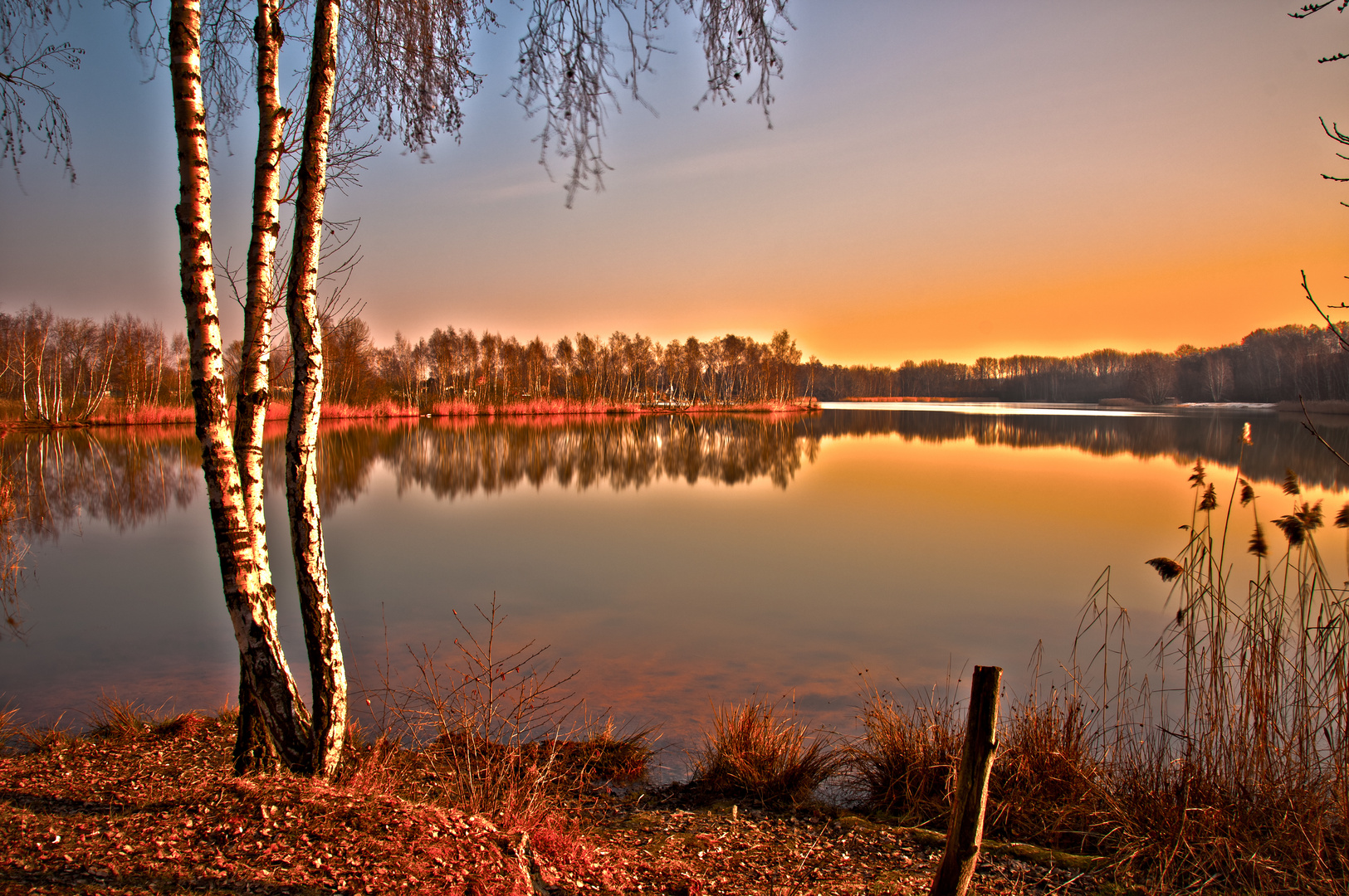 Hainbergsee bei Sonnenaufgang