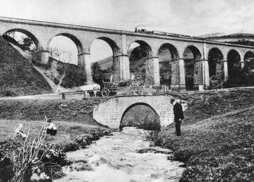 Haintal-Viadukt um 1900