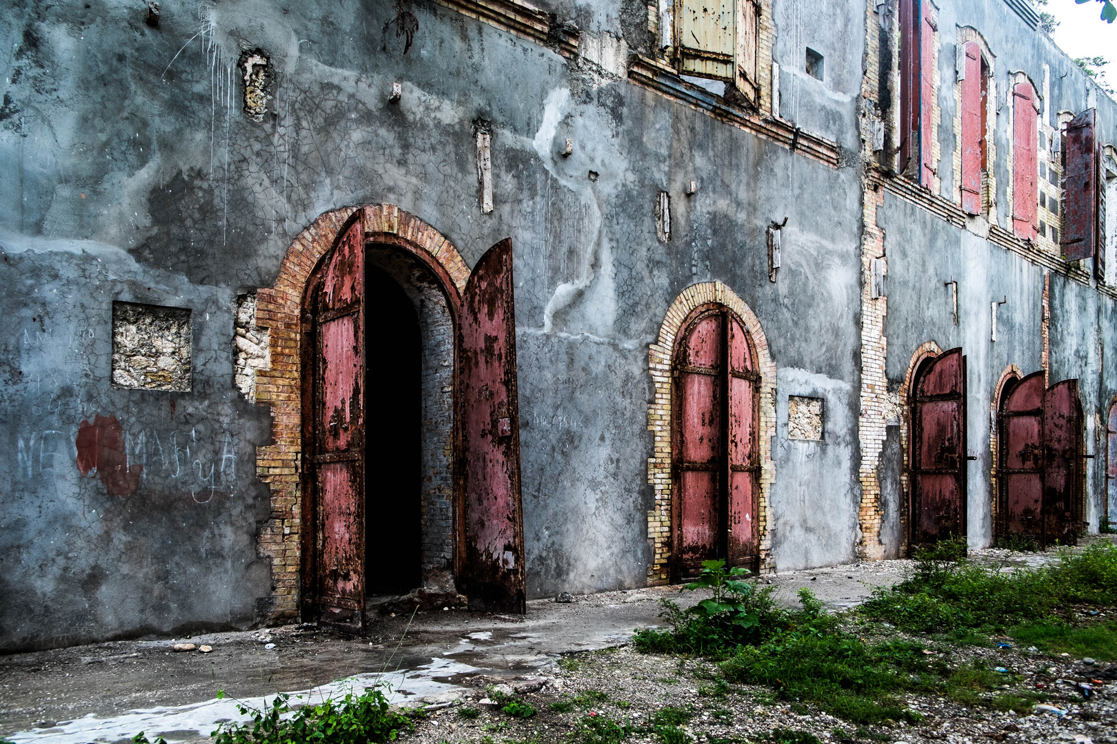 Haiti | Old warehouses of Jacmel seaport