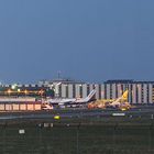 HAJ. Hannover Airport am Abend.