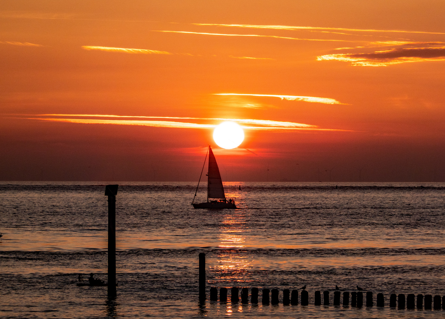 Halber Wind vor der Sonne