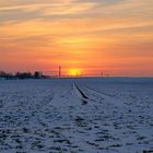 Halberstadt beim Sonnenuntergang