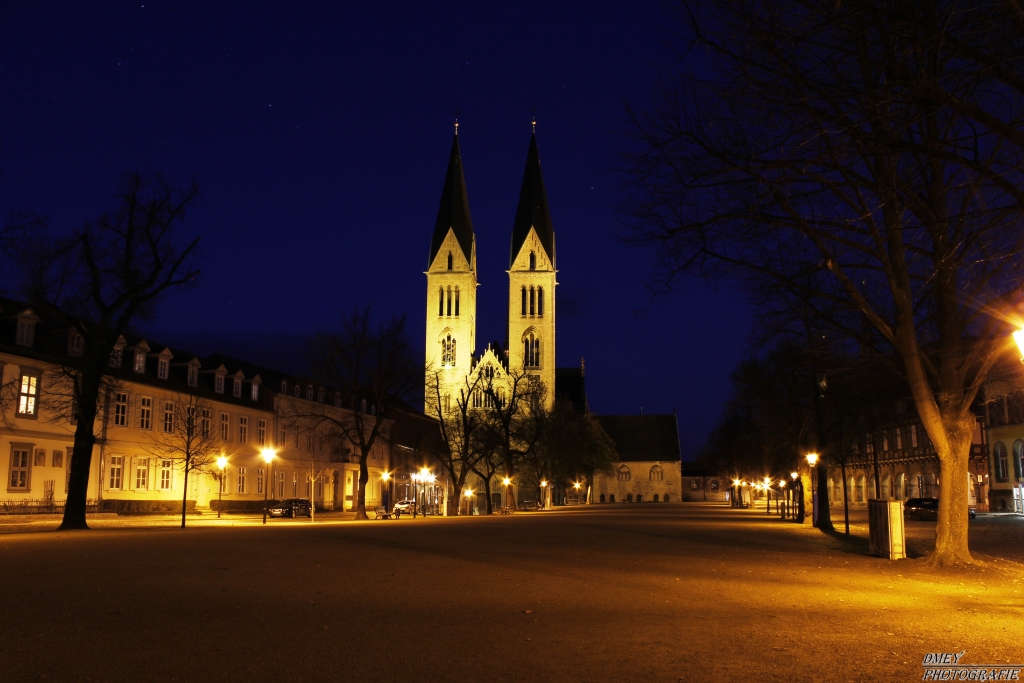 Halberstädter Dom bei Nacht