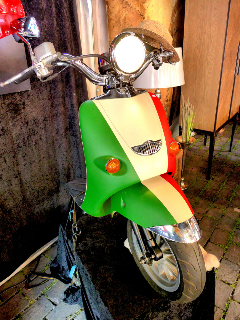 Halbierte Vespa