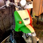 Halbierte Vespa