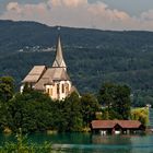 Halbinsel Maria Wörth am Wörthersee in Klagenfurt im Bundesland Kärnten