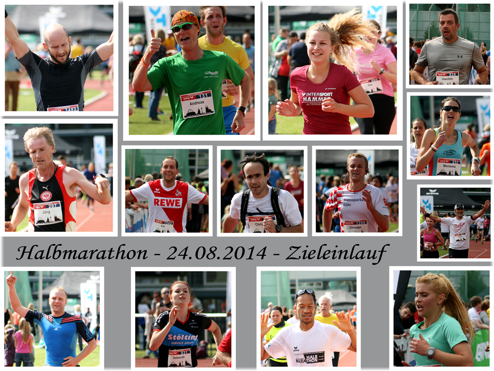 Halbmarathon-Zieleinlauf