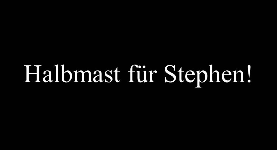 Halbmast für Stephen1