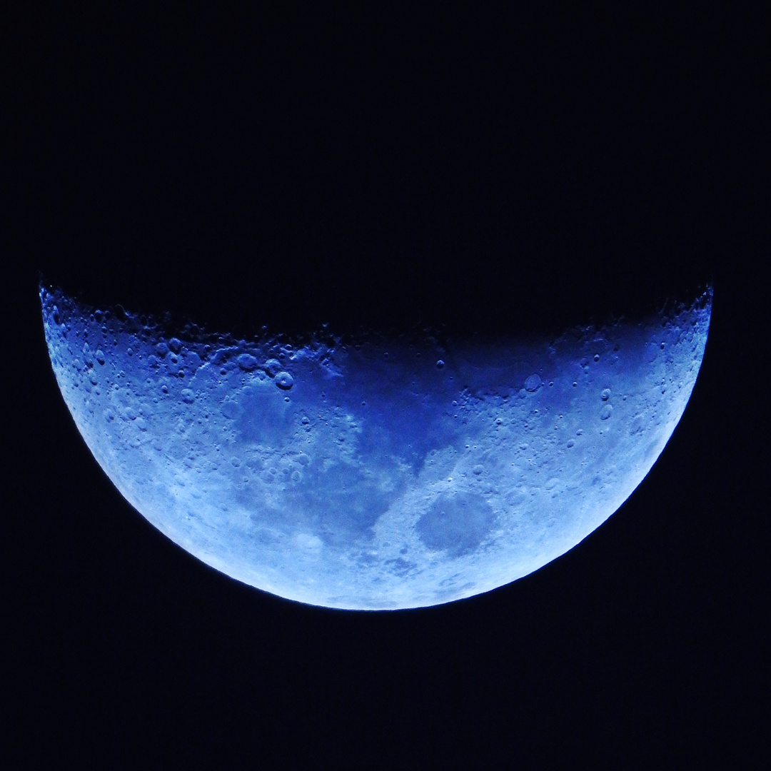 Halbmond Foto & Bild | mondaufnahmen, himmel & universum, nacht Bilder