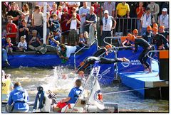 Halbzeit Schwimmen beim Hamburg Cityman