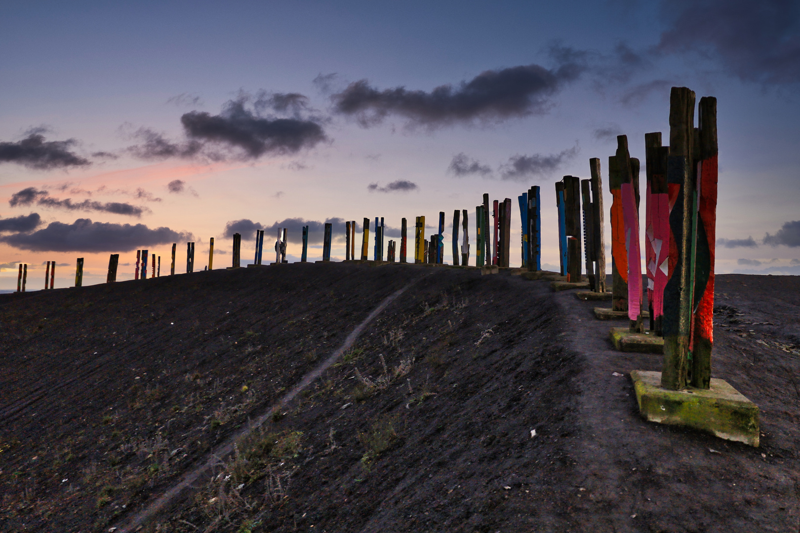 Halde Haniel am Abend