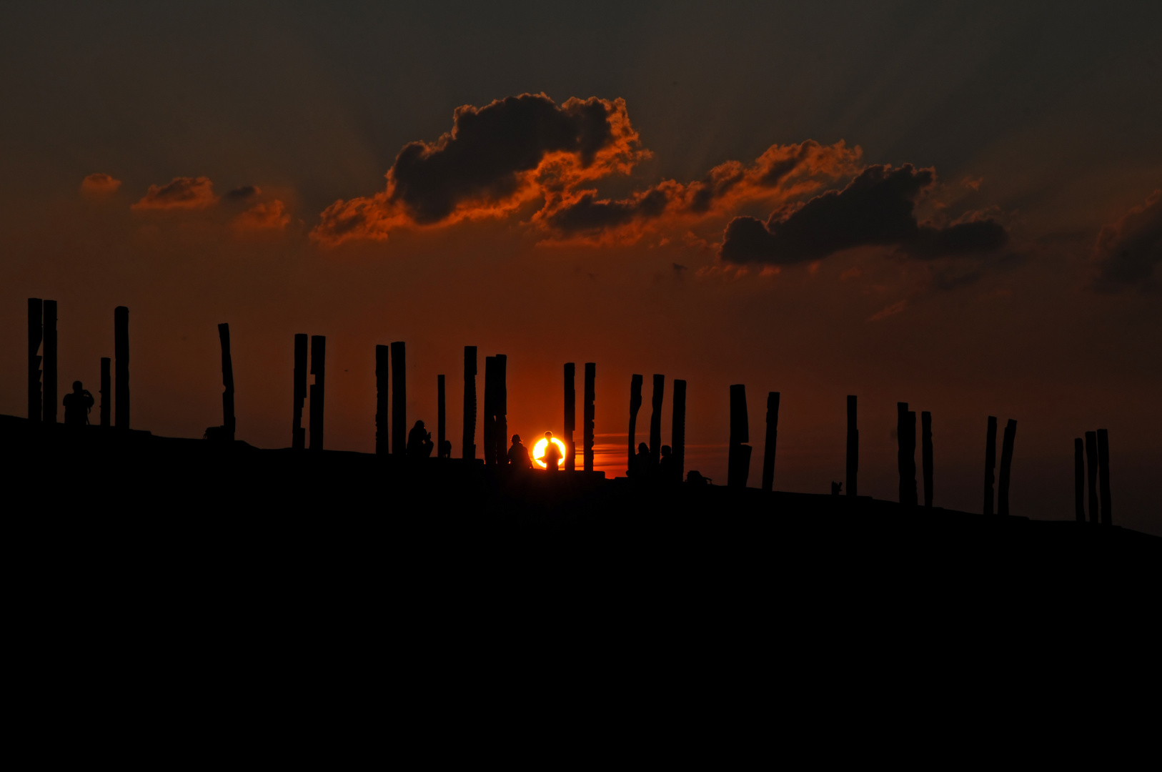 Halde Haniel im Abendlicht